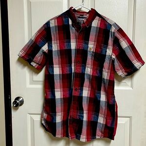 Carhartt Men’s Button Up Short Sleeve Shirt Size Large Tall